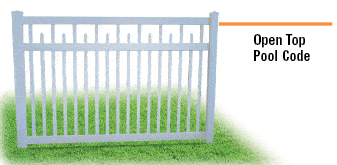 Open Top Pool Code Fence