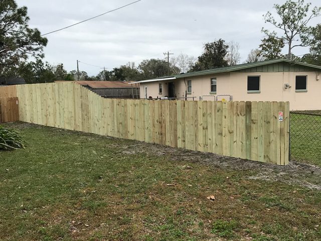 Stockade Wood Fence 2