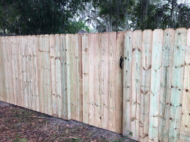 Stockade Wood Fence 4