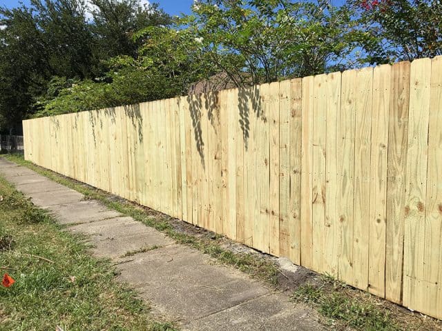 Stockade Wood Fence 9