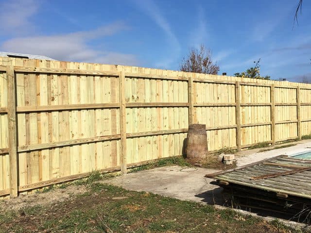 Wood Fence - Board on Board 11