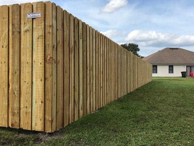 Wood Fence - Board on Board 7