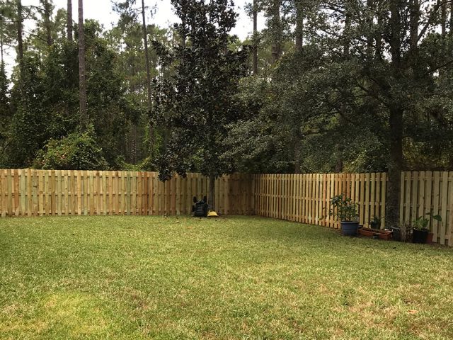 Wood Fence - Board on Board 8