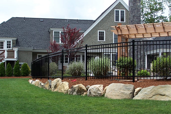 Steel fence type in Texas