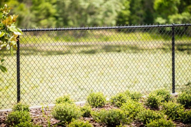 Chain Link Fence - Commercial Black Vinyl Coated
