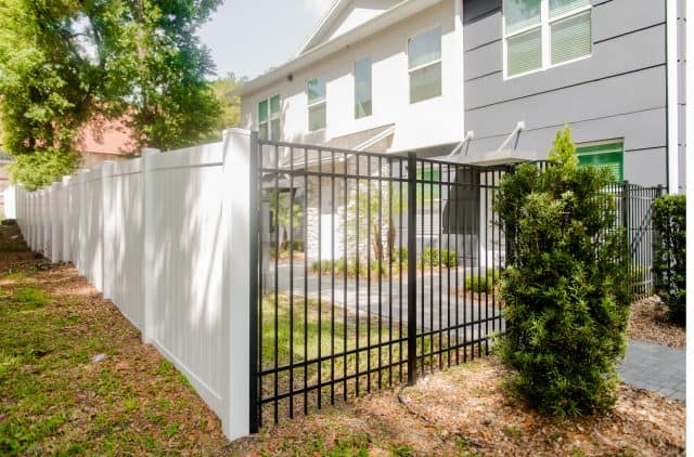 vinyl fence aluminum fence transition