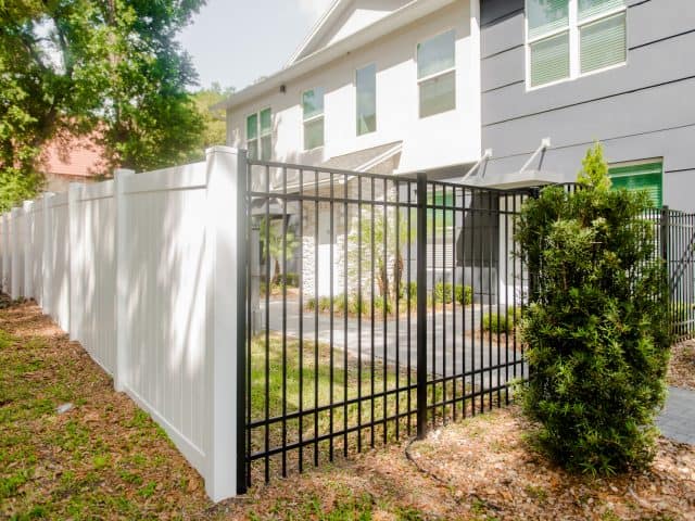 vinyl fence aluminum fence transition