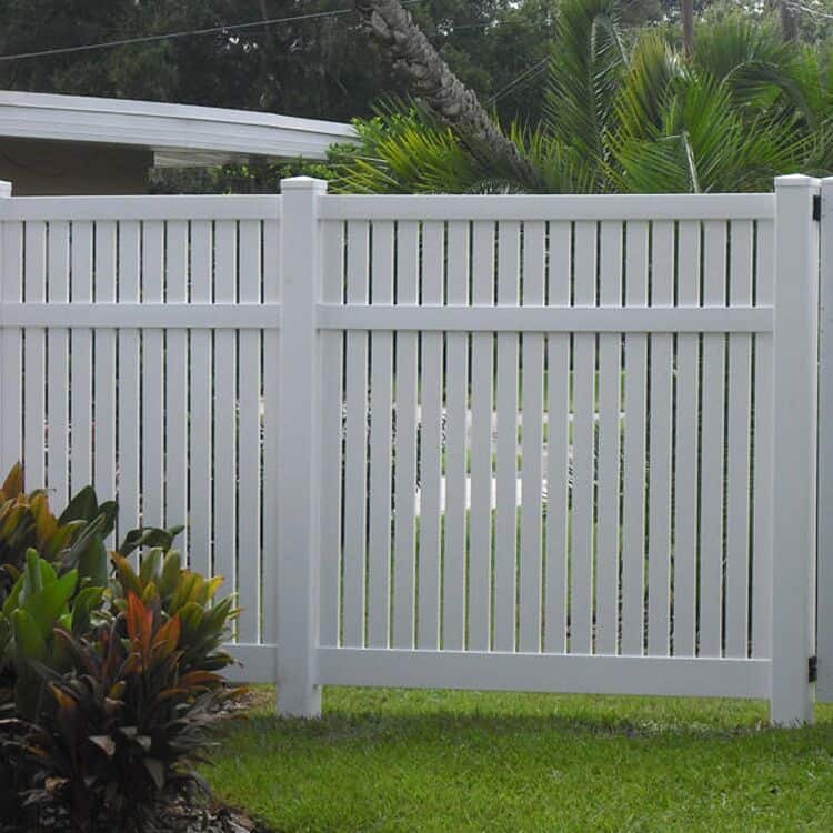 Modern Vinyl Fence in Chapel Hill