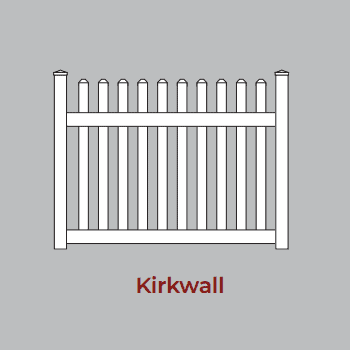 Vinyl Picket Fence Kirkwall