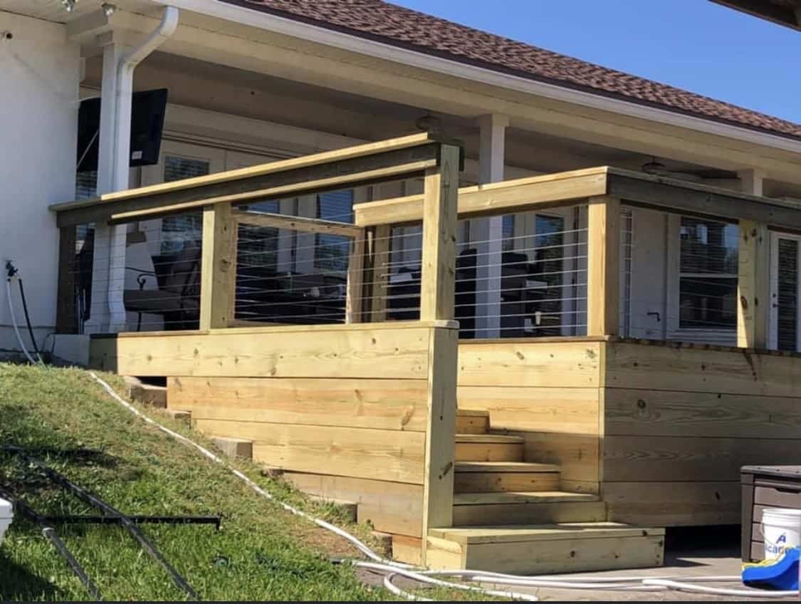 Pensacola deck stair and railing