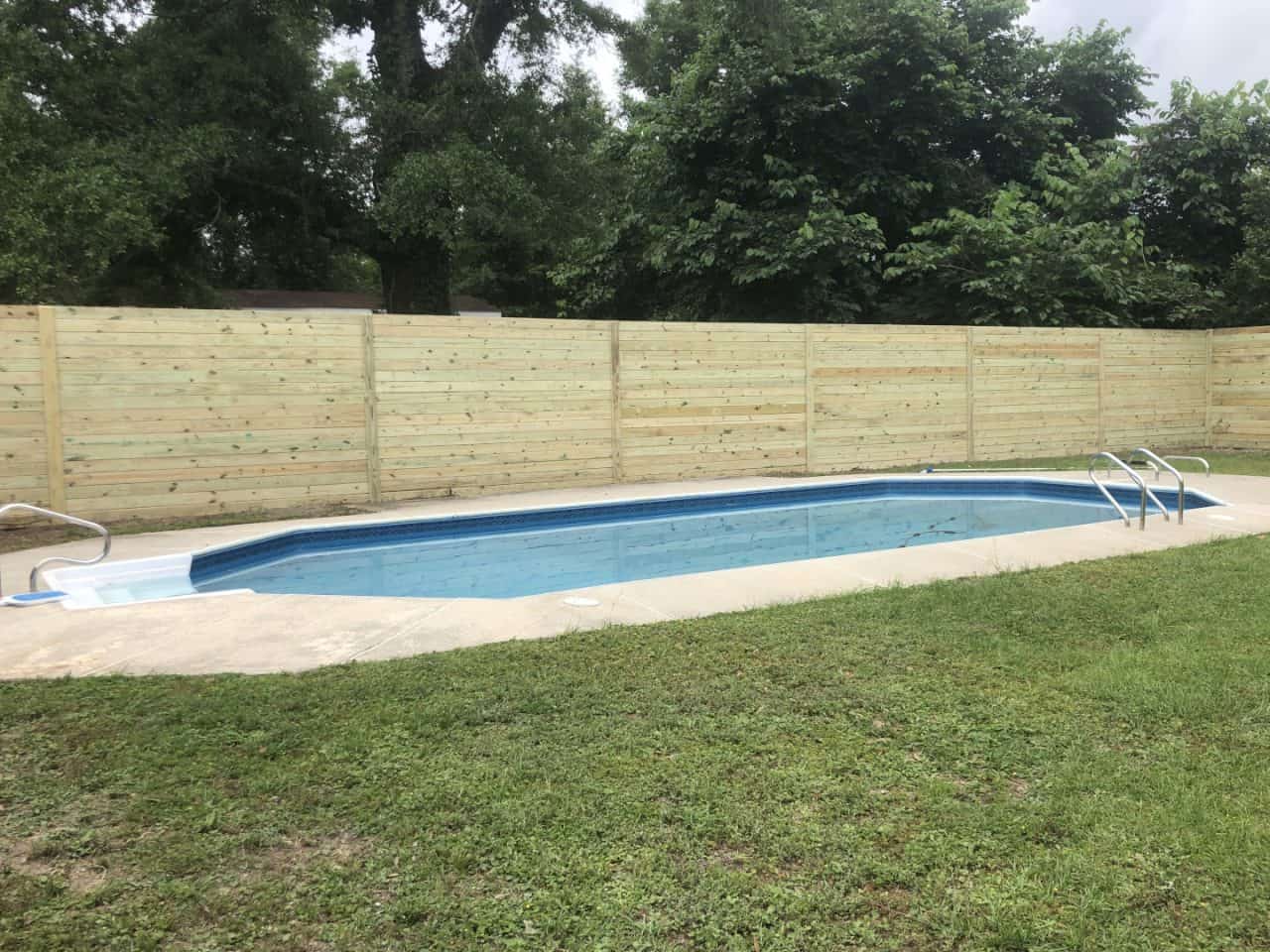 Horizontal Wood Fence – 1