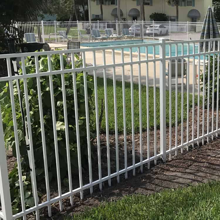 Cape Coral Fence Company Cape Coral Fence Company white aluminum fence