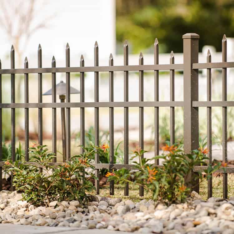 Ensley Fence Company Ensley Fence Company tan aluminum fence