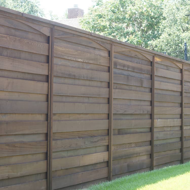 Round Rock Fence Company Round Rock Fence Company dark stained wood fence