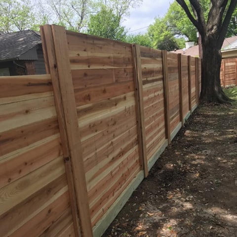 Spring Fence Company wood privacy fence