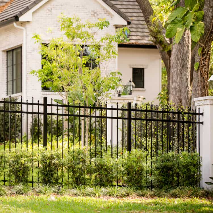 fence installation near me black aluminum fence