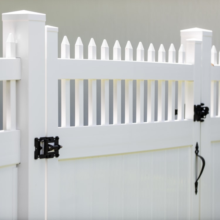 knoxville fence company white vinyl fence