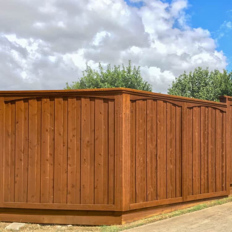 Milwaukee fence company stained wood fence