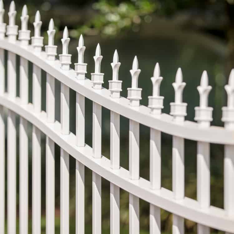 Dallas Steel Fence white steel fence