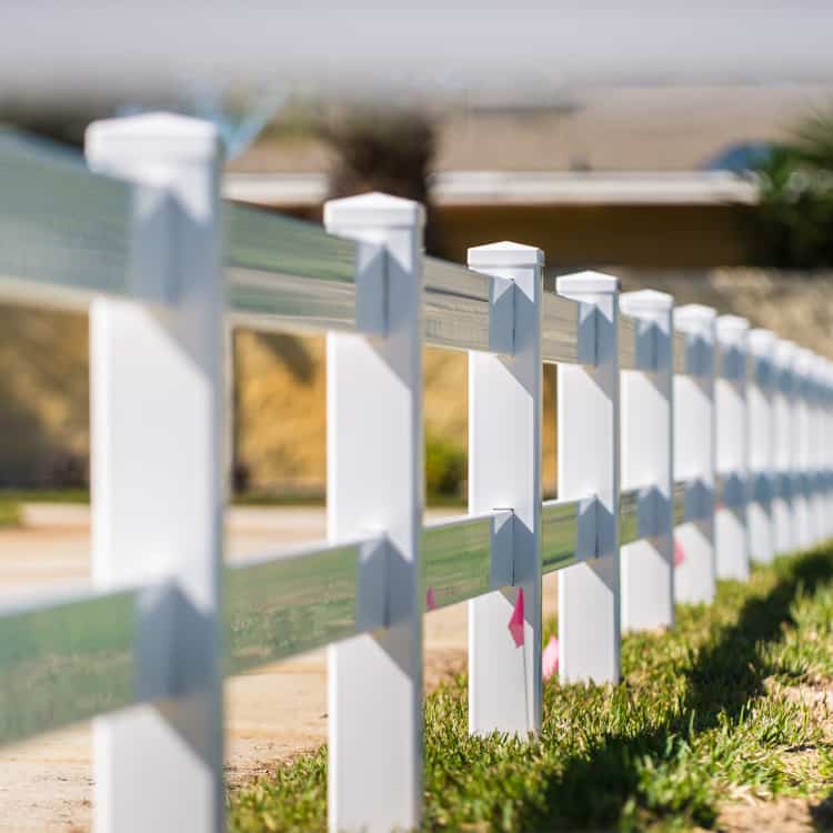 farm fence ideas white vinyl farm fence