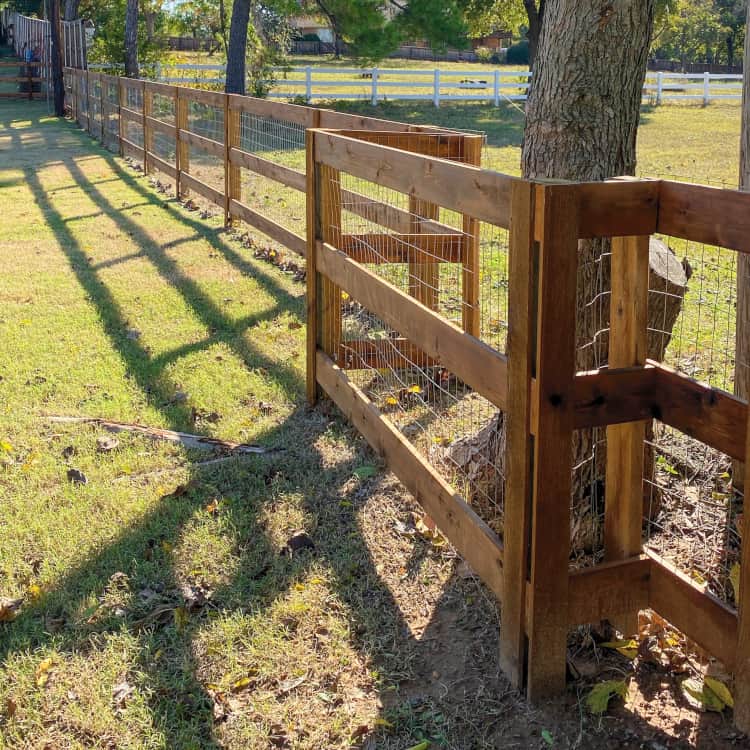 rustic split rail fence