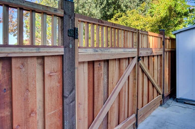 redwood fencing