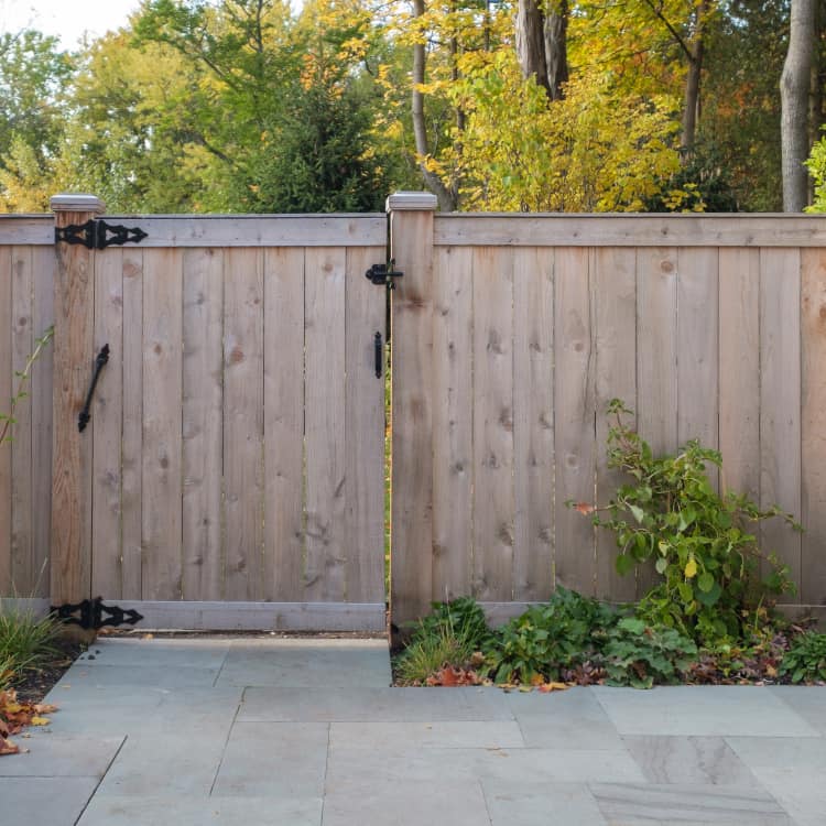 fence installation Waynesboro wood fence with gate