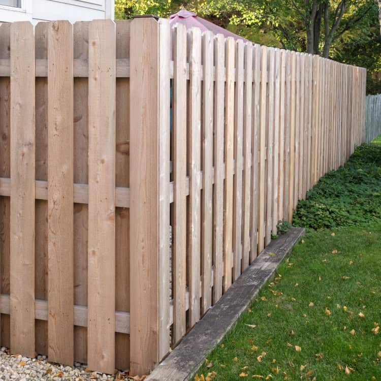 Yukon fence company wood fence