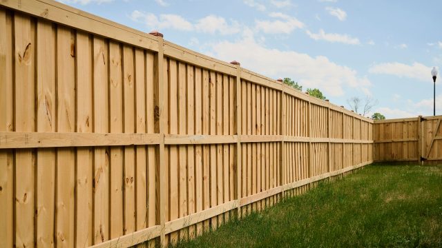 wood shadow box fence styles